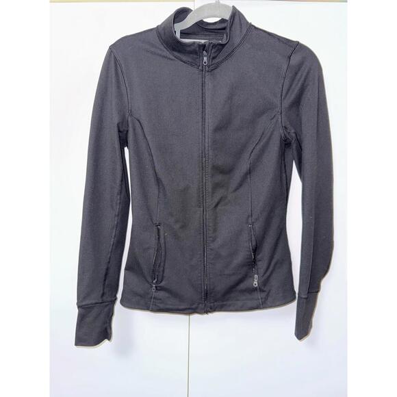 Jackets & Blazers - OFFLINE By Aerie Women’s The Hugger Full Zip Fitted Jacket Stretch Black Size M